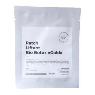 Marjolie Біоцелюлозні патчі ліфтингової дії біоботокс Gold Patch liftant Bio Botox Gold 1 саше M7114 фото