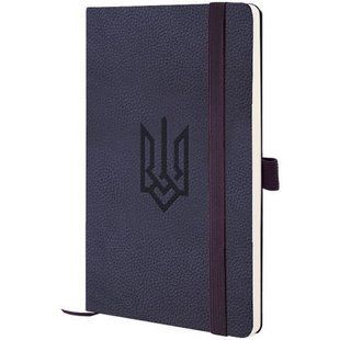 Книга записна Partner Soft Skin,125*195,96арк,кліт,син Герб 288249 фото