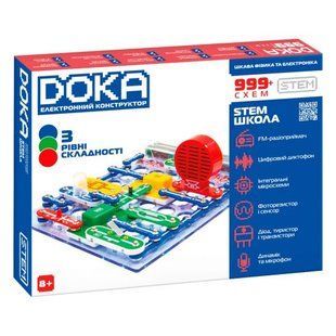 Конструктор електронний Doka Школа 999+ схем 249481 фото