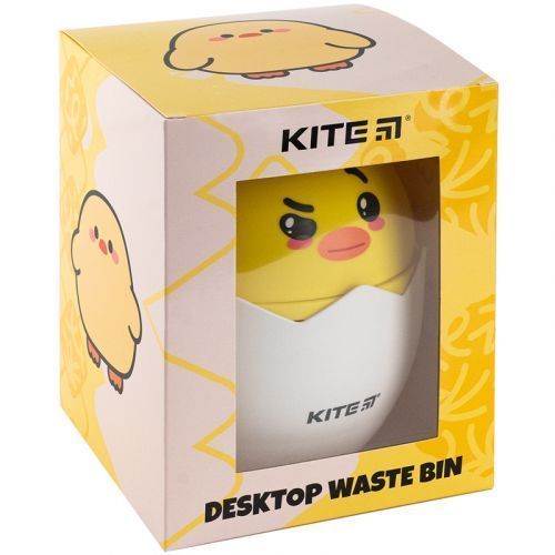 Настільний контейнер для сміття Kite, жовтий 261687 фото
