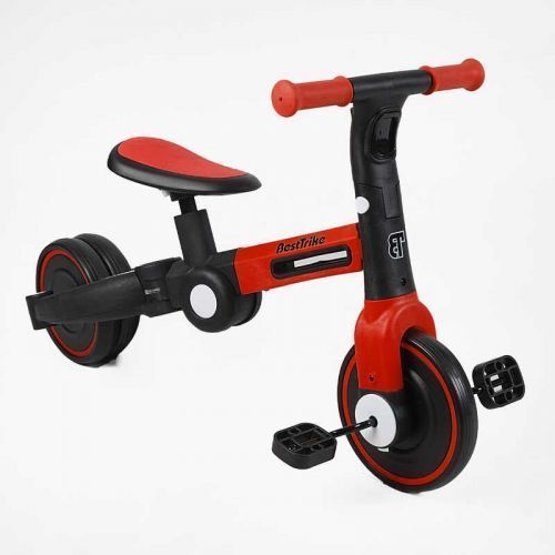 Велосипед 3-х колісний BS-45459 Best Trike (1) колеса EVA переднє 8&rsquo;&rsquo;, заднє 6&rsquo;&rsquo;, нейлонова рама, трансформується у велобіг, підсвічування, в коробці 269097 фото