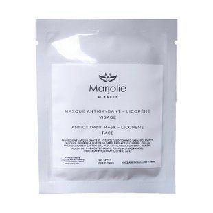 Marjolie Біоцелюлозна маска антиоксидантна з лікопіном Antioxidant Mask Licopene, 1 саше M7115 фото
