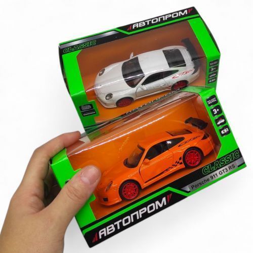 Машинка металева "АВТОПРОМ. Porsche 911 GT3 RS" (ПОМАРАНЧЕВИЙ) 283036 фото