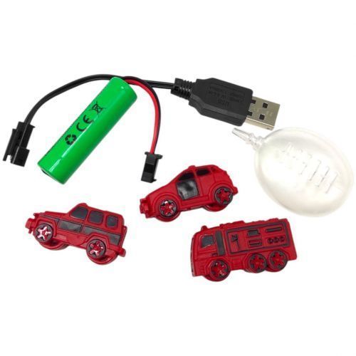 Пожежна машина на радіокеруванні з катапультою (USB.муз.світ.бризкає водою) 275925 фото