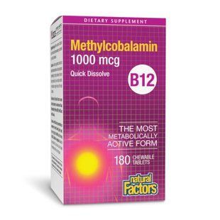 B12 Methylcobalamin 1000 mcg - 180 tabs 28875 фото