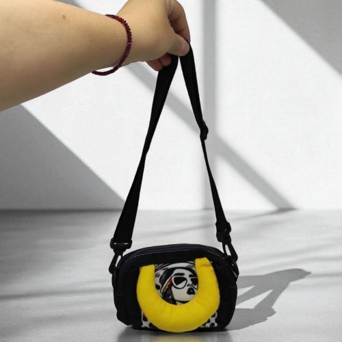 Сумочка mini (текстильна) 18х123 см (без ручок) (жовта) 269801 фото