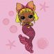 Картина за номерами з фарбами металік "L.O.L. Surprise! Mermaids. Queen Bee" 40х40 см 259699 фото 1