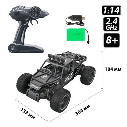 Машинка на радіокеруванні Off-road Crawler &ndash; Race (матовий чорний, 1:14) 224589 фото