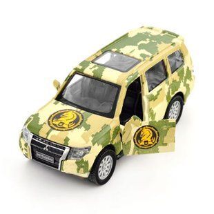 Машинка металева із серії "Шеврони Героїв" - Mitsubishi Pajero 4WD Turbo - "47 ОМБр" 237582 фото