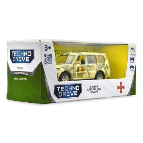 Машинка металева із серії "Шеврони Героїв" - Mitsubishi Pajero 4WD Turbo - "47 ОМБр" 237582 фото