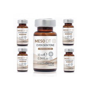 Cироватка, що вирівнює тон шкіри Meso Cit Even Skin Tone Medi+derma, 5х10 мл 40002174 фото