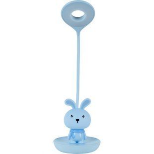 Настільна лампа LED з акумулятором Bunny, блакитний 265015 фото