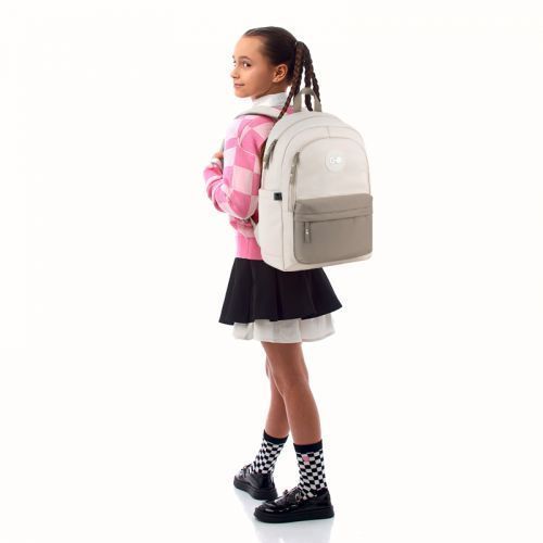 Рюкзак GoPack Education Teens 141L бежевий, коричневий 289180 фото