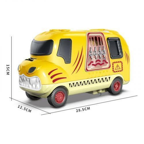 Машина музична з тигром, світло, звуки, їде вперед, фігурка тигра рухається, в коробці 287577 фото