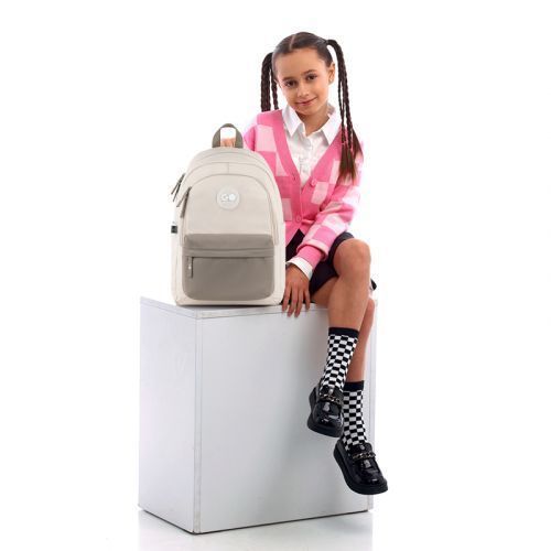 Рюкзак GoPack Education Teens 141L бежевий, коричневий 289180 фото