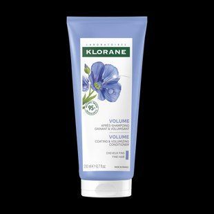 Клоран Льон Бальзам-ополіскувач для об'єму волосся Klorane Baume apr&egrave;s-shampooing aux fibres de lin, 200 мл new 242736 фото