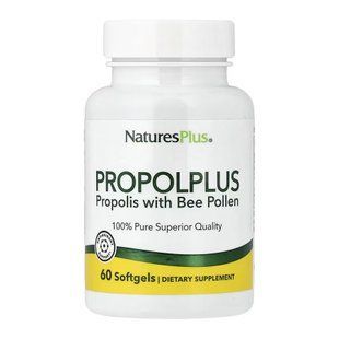 Propolplus, Propolis with Bee Pollen - 60 softgels 33409 фото