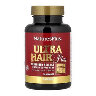 Ultra Hair Plus with MSM - 60 tabs 33410 фото