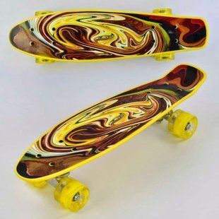 Скейт "Best Board", дошка = 55см, колеса PU, світло, d = 6см 268622 фото