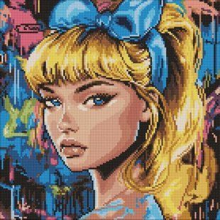 Алмазна мозаїка - "Сучасна Попелюшка" &copy;art_selena_ua, 40х40см 284068 фото