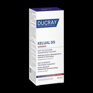 Дюкре Келюаль DS Інтенсив шампунь для лікування важких форм лупи Ducray Kelual DS Intensive shampooing 100 мл 3282770400786 фото