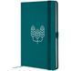 Книга записна Partner, 125*195, 96арк, кліт, малахіт,Колоски 288267 фото 1