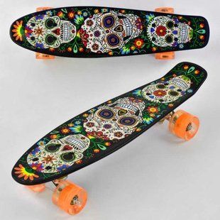 Пенні борд "Best Board", дошка = 55 см, колеса PU, світло, d = 6 см 268623 фото