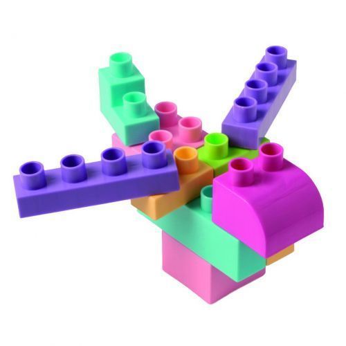 Конструктор пластиковий "Kids Blocks" 50 елементів (рожевий) 244169 фото