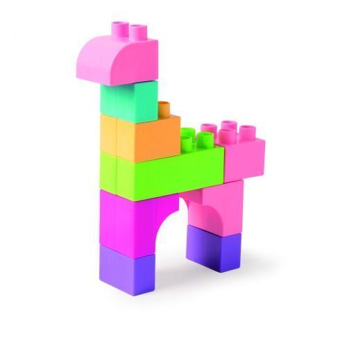 Конструктор пластиковий "Kids Blocks" 50 елементів (рожевий) 244169 фото