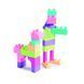 Конструктор пластиковий "Kids Blocks" 50 елементів (рожевий) 244169 фото 4