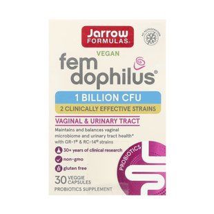 Vegan Fem Dophilus&reg; 1 Billion Cfu - 30 vcaps (Пошкоджена банка) 33912 фото