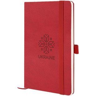 Книга записна Partner Soft Skin,125*195,96арк,кліт,Вишиванка 270867 фото