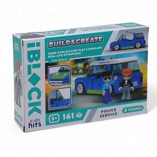 Конструктор Kids hits IBLOCK JUNIOR арт. KH17/001/2 161дет., Поліція короб. 24*16*6 см 249864 фото