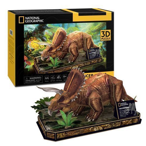 CubicFun Тривимірна головоломка-конструктор National Geographic Dino Трицератопс 280926 фото