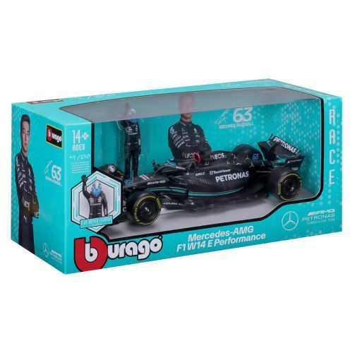 Автомодель з фігуркою - Mercedes-AMG F1 W14 E Performance (1:24) 288441 фото