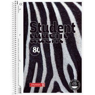 Коледж-блок А4 Premium, кліт., 80 арк., Zebra 272418 фото