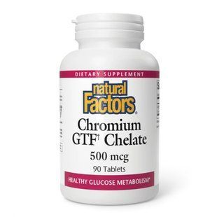 Chromium GTF Chelate 500mcg - 90 tabs 28885 фото