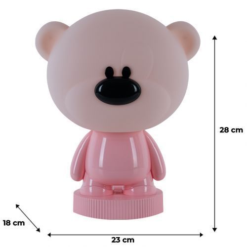Світильник-нічник LED з акумулятором Bear, рожевий 262787 фото