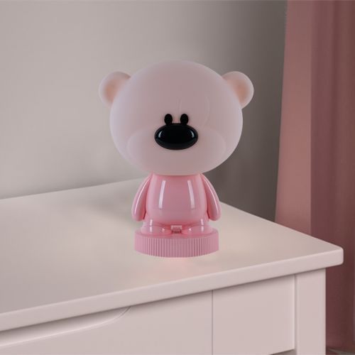 Світильник-нічник LED з акумулятором Bear, рожевий 262787 фото
