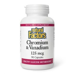 Chromium & Vanadium 125mcg - 90 caps 28886 фото