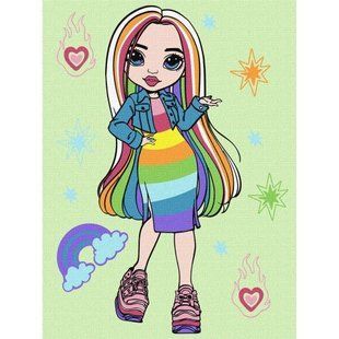 Картина по номерах "Rainbow High Amaya Raine" 30х40 см 268853 фото