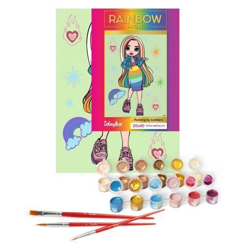 Картина по номерах "Rainbow High Amaya Raine" 30х40 см 268853 фото