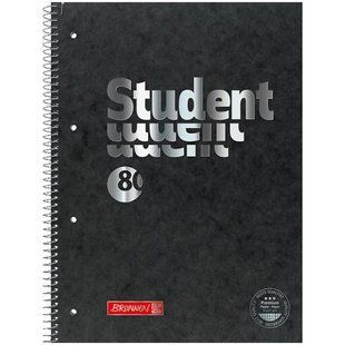 Коледж-блок А4 Premium, кліт., 80 арк., Black 272438 фото