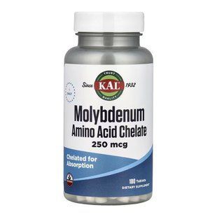 Molybdenum Amino Acid Chelate 250 mcg - 100 tabs 32157 фото