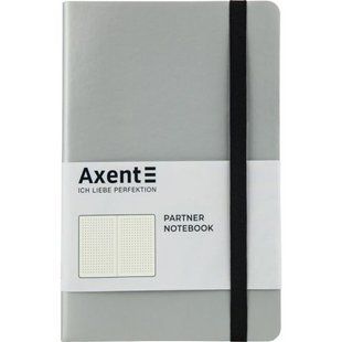 Книга записна Partner Soft, 125*195, 96арк, крап, срібляста 271131 фото