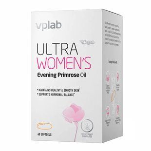 Ultra Women's Evening Primrose oil - 60 softgels (Пошкоджена банка) 33920 фото