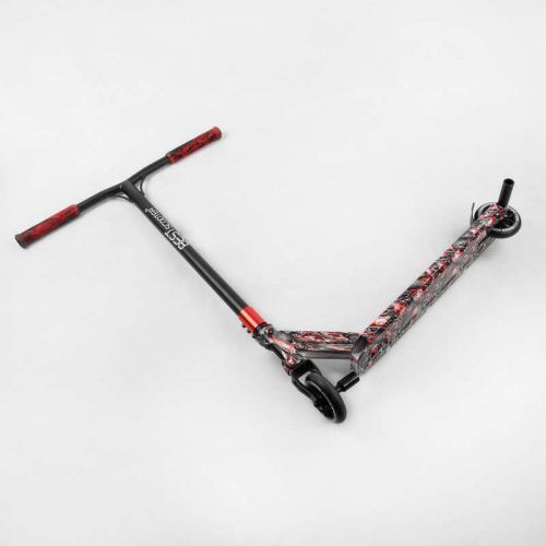 Самокат трюковий "Best Scooter" (HIC-система, ПЕГИ, алюмінієвий диск та дека з ПРИНТОМ, колеса PU, d = 110 мм, ширина керма - 60 см, в коробці) 267052 фото