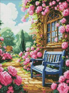 Алмазна мозаїка - "Квітковий сад" &copy;art_selena_ua, 30х40см 285207 фото