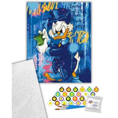 Картина за номерами "Scrooge McDuck" 40х50 см 255425 фото