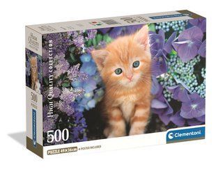 Пазли (500 елм. "Колекція високої якості") - Руденьке кошення серед квітів /Clementoni УТ000012539 фото